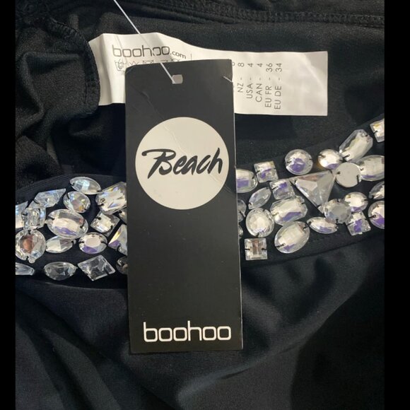 Size USA women's 4 Miami Boutique Diamante Cut Out swimsuit/bathing suit, - Picture 6 of 7